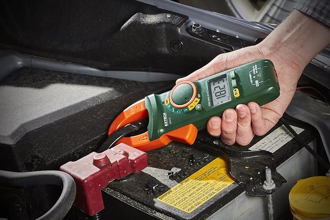 Extech MA445 400A True RMS AC/DC Clamp Meter with NCV Detector, 1.2" Jaw Opening, Backlit Dual Display, 40,000 Count Multimeter, Inrush Current, Frequency, Duty Cycle, Diode & Continuity Tester | 400A AC/DC, True RMS, NCV, inrush, frequency, duty cycle...
