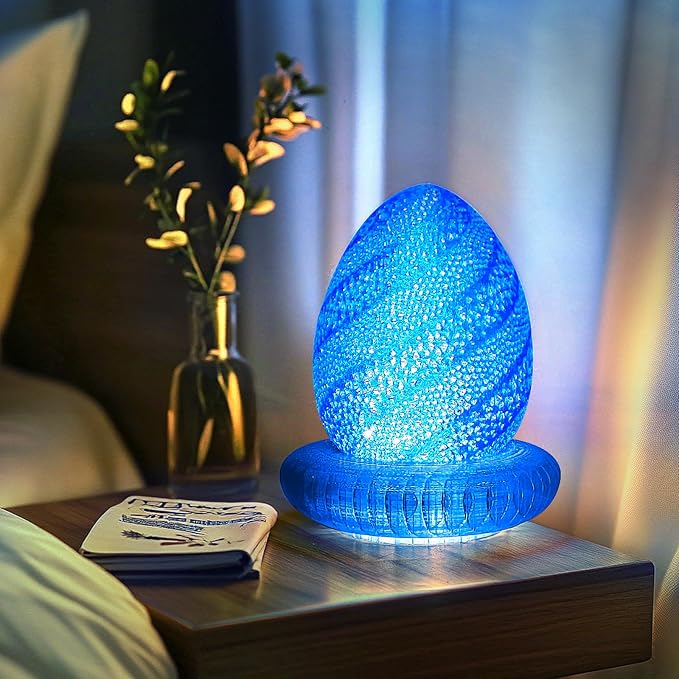 IEMAI Clear PLA Filament 1.75mm Blue 1kg, Glossy Transparent Finish 3D Printer Filament Up to 600mm/s High Speed Printing for Lampshades, Home Décor & Creative DIY