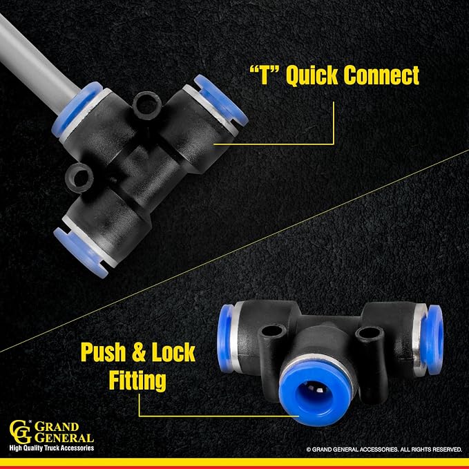 GG Grand General 99512 Heavy Duty Truck Air Seat Blow Gun Kit with 27 Feet Coil for Fast Cleaning of Truck Cab