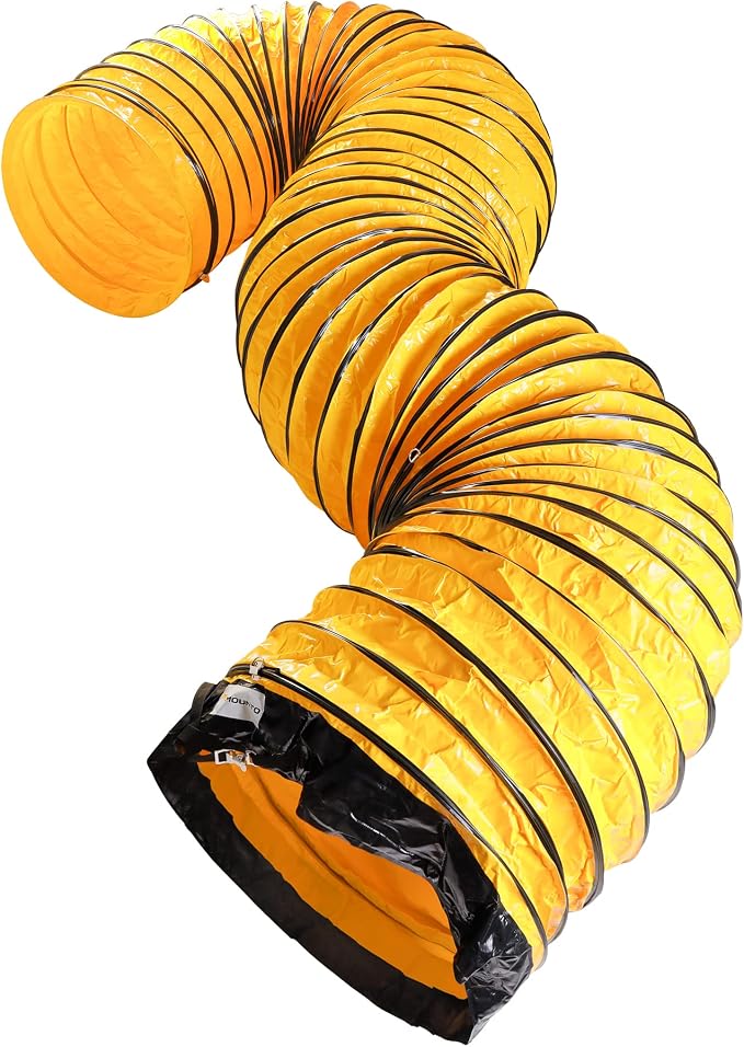 MOUNTO 25FT PVC Flexible Duct Hosing for Exhaust Fan (30inch)