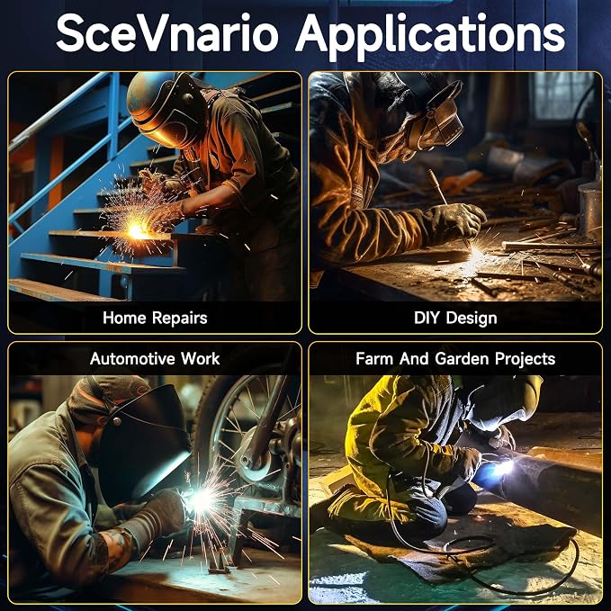 RILAND Stick Welder with Digital Display, 200A ARC/Lift TIG Welding Machine with Synergic Control, IGBT Inverter 110V/220V Portable MMA Welder Machine with Hot Start, Arc force and Anti-Stick