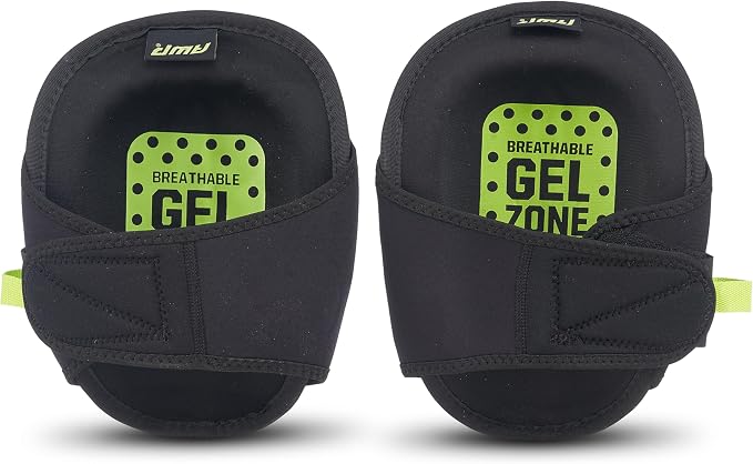 AWP Gel Pro Flooring Knee Pads | Gel/foam padding provides all-day comfort (4 Pairs)