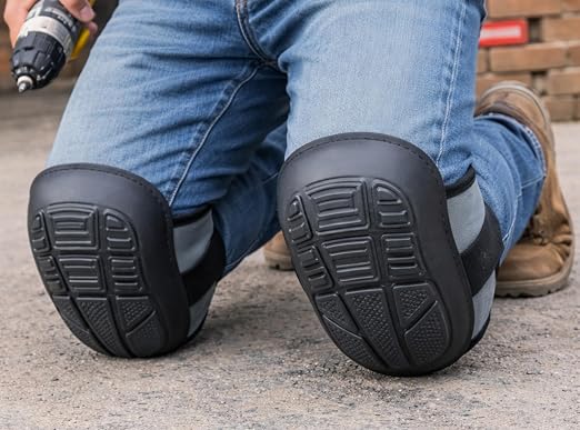 Bon Tool 41-174 Monster Knee Pads-Heavy Duty Lightweight Waterproof Knee Pads, Thick sponge rubber Wide-Velcro Straps for Heavy duty concrete finishers and floor installers