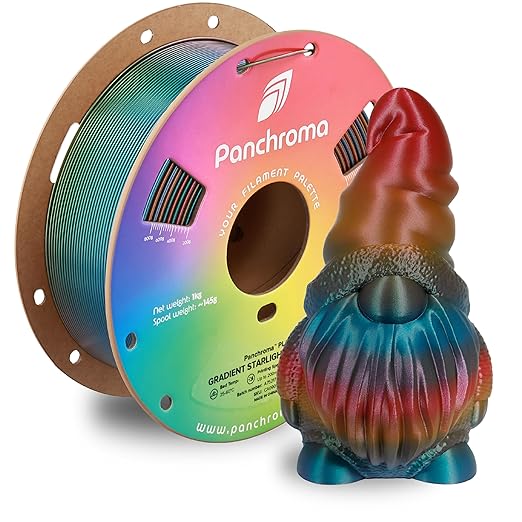Polymaker Panchroma PLA Filament 1kg, Gradient 3D Printing Filament 1.75mm | Starlight Rainbow, Neatly Wound PLA for Easy Print & Smooth Feeding. Compatible with Bambu Lab & Most 3D Printers