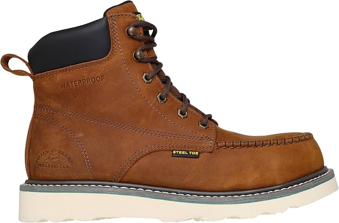 Skechers Men's John Deere Kadmiel Rockworth Padded Collar St Safety Toe Wedge Boot