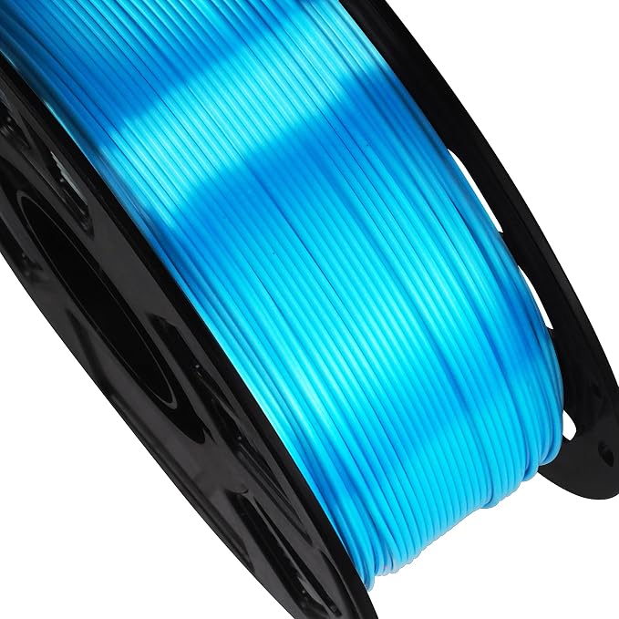 BBLIFE Silk Acid Blue PLA Peacock Blue Pearlescent Shining 3D Printing Material, 1kg 2.2lbs 1.75mm 3D Plastic Material, Widely Support for FDM 3D Printer, Easy to Print