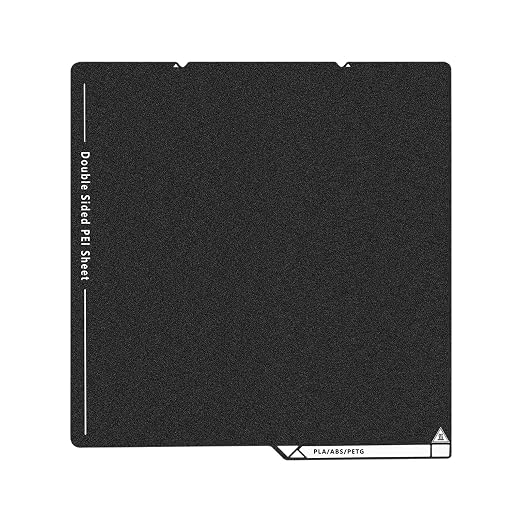 Upgraded Kobra S1 Double Sided PEI Build Plate, 3D Printer Black Textured PEI Platform for Anycubic Kobra S1 264x276mm