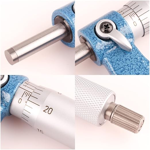 Outside Micrometer 5-6" Measuring Range,0.0001" Graduation for Machinists,Professional Precision Tool for Accurate Measurements
