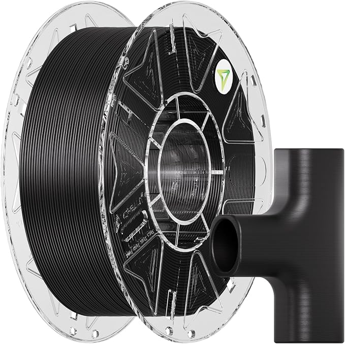 Creality Hyper PA6-CF Filament 1.75mm, Carbon Fiber Reinforced Nylon Filament, High Strength & Heat Resistant Engineering-Grade Material for Industrial 3D Printing, 1KG Spool Black