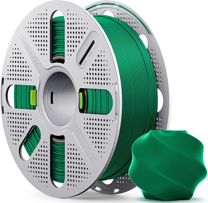 PLA Basic, Pre-Dried Filament with Quick-Swap Reusable Spool 1kg (2.2lbs), 1.75mm 3D Printing Filament, Compatible with Bambu Lab 3D Printers – Mistletoe Green