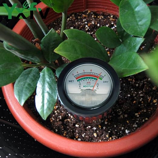 2-in-1 Soil PH Tester Gardening Tool, Soil Moisture & Light Meter with Long 11.6’’ Probe, No Battery Needed, for Garden, Lawn, Farm, Indoor & Outdoor Plants Care