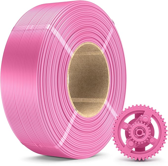 SUNLU PLA+ Refill Filament 1.75mm 1KG, Pink | 3D Printer Filament Refill PLA Plus, No-Spool PLA+ Filament for Reusable Spools Compatible with Bambu Labs Filament
