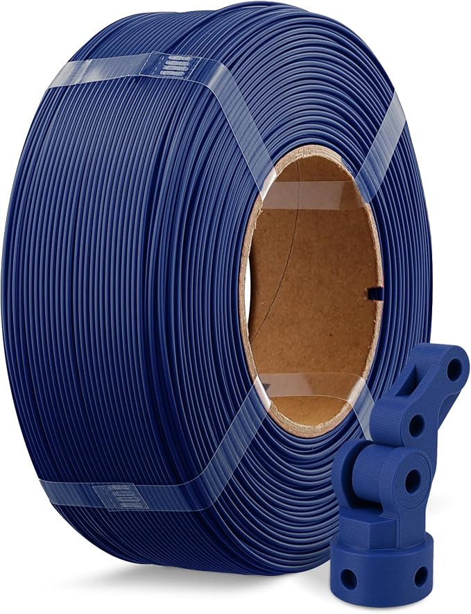 OVERTURE High Speed Refill PLA+ 3D Printer Filament 1.75mm, Upgraded Rapid PLA 2.0 with Enhanced Toughness & Stability, 1kg (2.2lb) Refilament for Bambu Lab (Blue)