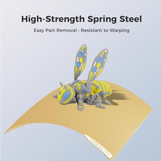 Creality K2 Pro Build Plate Original 325x310mm Dual Side Golden PEI Coating Spring Steel Magnetic K2 Pro Bed Plate Creality 3D Printer PEI Sheet for K2 Pro/K1 Max/Ender 3 V3 Plus