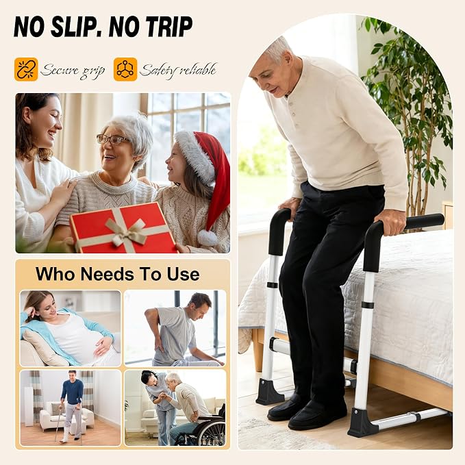 Couch Stand Assist for Elderly, Adjustable Chair Assist for Elderly Sit to Stand, Heavy-Duty Senior Lifting Devices & Standing Aids for Seniors, 400lbs Capacity, White