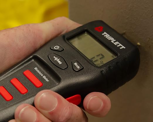 Triplett Pin/Pinless Non-Invasive Moisture Meter for Wood and Building Materials with Audible Indicator (MS150)