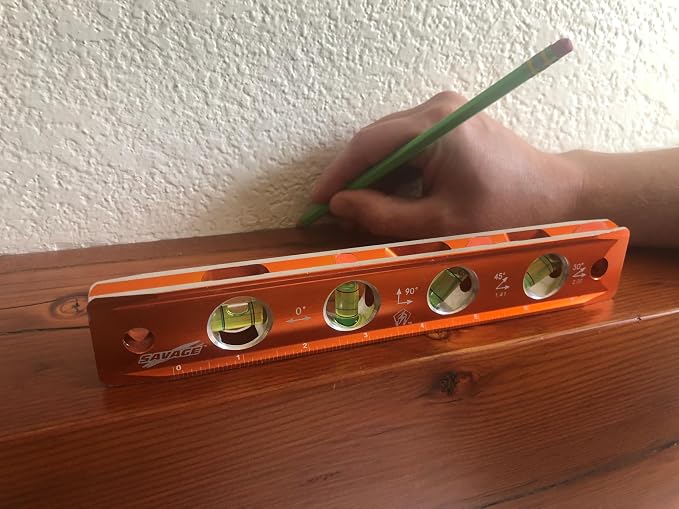 Swanson TL043M 9-Inch Savage Magnetic Torpedo Level, Orange