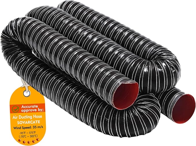 3 1/2 in Intake Hose Automotive Air Duct Hose Length 3 Meter (10 Feet) Double-layer Silicone Flexible Brake Cooling Ducting Induction vacuum hose for Air System (Black)