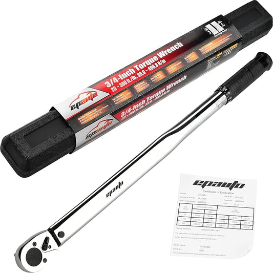 EPAuto 3/4-Inch Torque Wrench, 25~300 ft./lb., 33.9~406.8 N/m