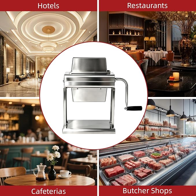 Commercial Meat Tenderizer Machine with Handle, 40-Blade Heavy Duty Stainless Steel Manual Meat Tenderizer for Steak, Chicken, Pork, Lamb，Ideal for Restaurant, Butcher Shop & Home Use