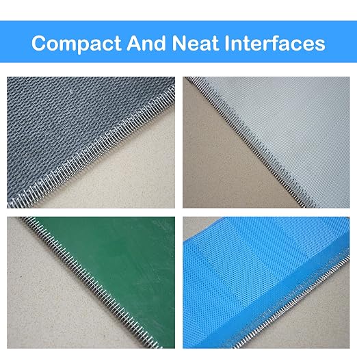 U3 12'' Conveyor Belt Lacing 316 Steel Buckle Industrial Belt Fasteners for Binding of Lightweight PVC/PVK/PU Conveyor Belts 12PCS