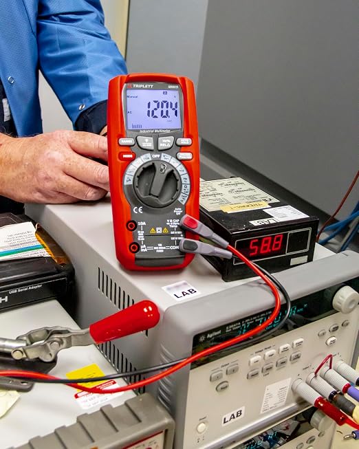 Triplett MM870 True RMS 6000 Count Precision Multimeter with LPF - AC/DC Voltage and Current, Resistance, Temperature, Capacitance, Frequency