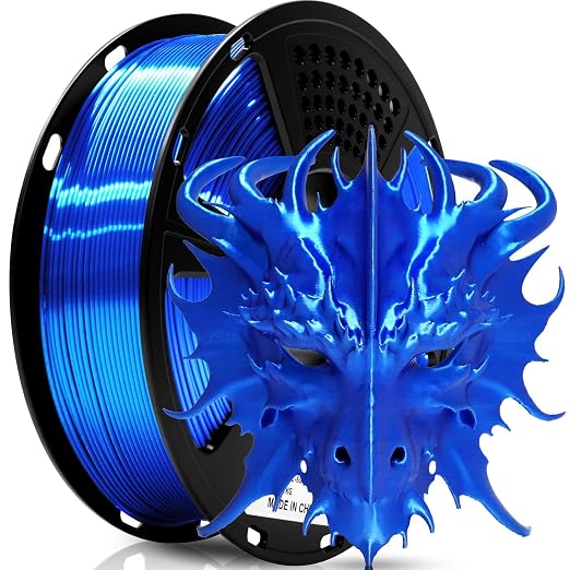 Geeetech Metal Shine Filament 1.75mm for 3D Printer, Silk PLA 1kg (2.2lbs) Spool, Metallic Royal Blue 3D Printing Filament, Dimensional Accuracy +/- 0.02 mm