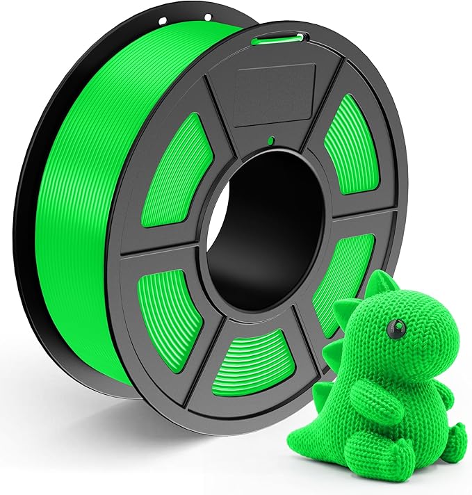 TECBEARS PLA Filament 1.75mm, Neatly Wound 3D Printer Filament, Dimensional Accuracy +/- 0.02 mm, 1Kg Spool(2.2 lbs), Fits for Most FDM 3D Printers, Green