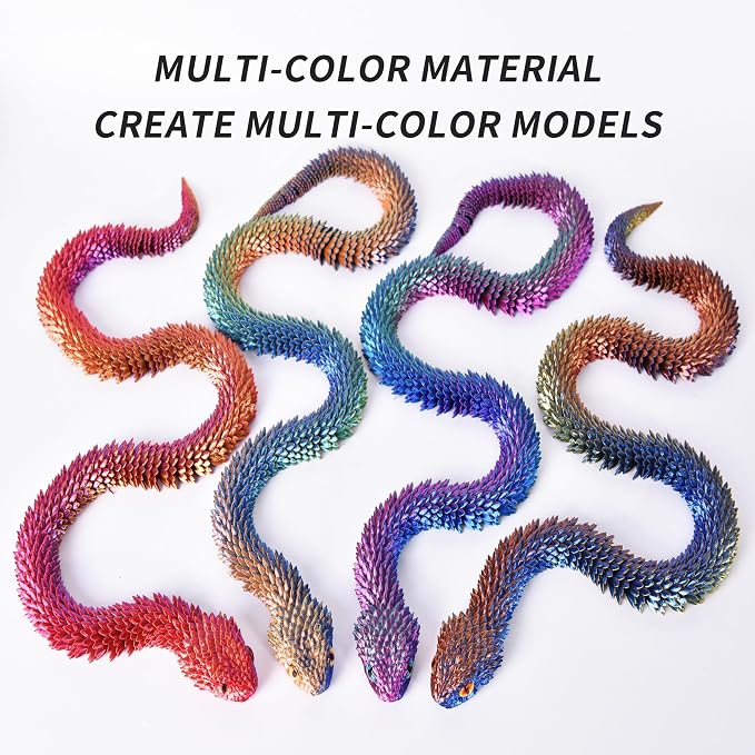 PINBALL Silk Tricolor PLA 3D Printer Filament 1.75mm Shiny Multi-Color Change by Angle Filament 3D Printing PLA Filament Dimensional Accuracy +/- 0.02mm 250g*4
