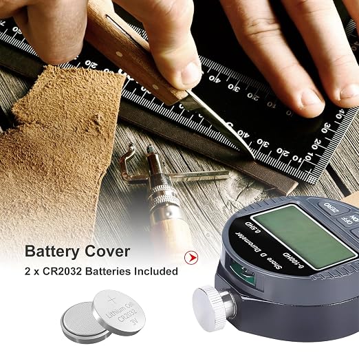 Hardness Tester, Durometer Shore Type D 0-100HD, Digital Durometer 0.1HD Resolution, with Large LCD Display for Rubber, Plastic, Tire, Flooring