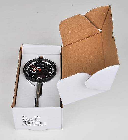 Fowler 52-520-109-0, Adg Dial Indicator With 0-1" Measuring Range (Black)