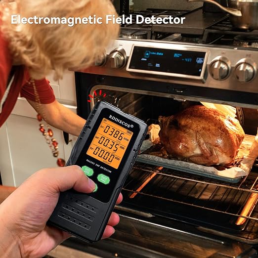 EMF Detector 3-in-1 Electromagnetic Radiation Meter Ideal for Non-Professional Users | AC Magnetic, AC Electric & Microwave Fields, Handheld EMF Reader, For Home, Office & Smart Meters