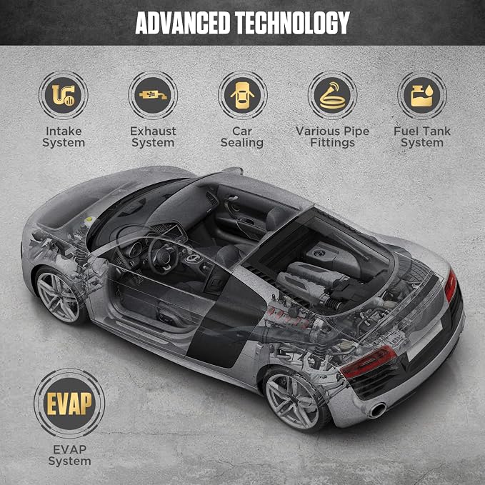 Smoke Leak Detector Locator SDT101 EVAP Fuel Leak Detectors Car Smoke Machine Leak Detector Car Pipe Leakage Tester EVAP Smoke Tester for 12V All Vehicles