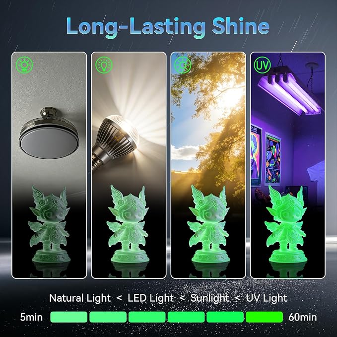 Creality 3D Printer Luminous RFID Filament, Hyper RFID PLA Filament 1.75mm for 3D Printing, Glow in The Dark Filament, Bright Long-Lastin, 1KG(2.2 lbs) Spool (Green)
