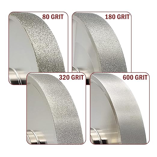CBN Grinding Wheel 6" Dia x 1" Wide, 1/2 inch Arbor, Sharpen High Speed Steel Cutting Tools, Diamond Grinding Wheel Grit #320
