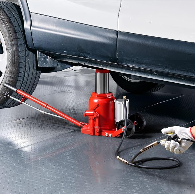 VEVOR Pneumatic Bottle Jack 50T Hydraulic Car Jack Lift Range 27-43cm Air Transmission Jack 110231lbs for Heavy Duty Vehicles