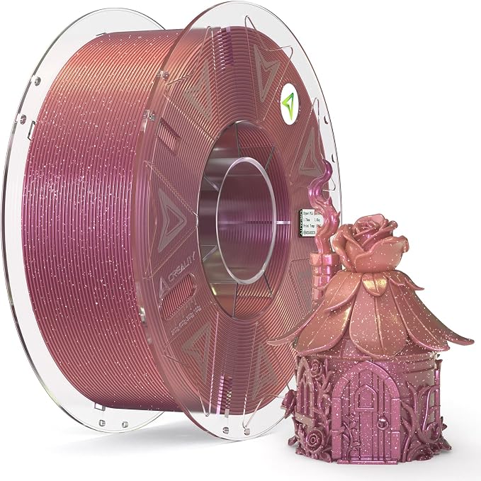 Creality Hyper PLA Starry Galaxy 3D Printer Filament, Sparkle PLA 1.75mm, Shimmering Stardust Finish, High Speed RFID Smart Filament, Smooth Shine Fits for Most 3D Printers