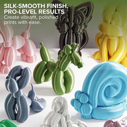 Polymaker Panchroma Silk PLA Filament 1.75mm, 1kg, Peridot Green | Neatly Wound, High-Gloss Finish PLA, Easy Print & Smooth Feeding, Compatible with Bambu Lab & Most 3D Printers