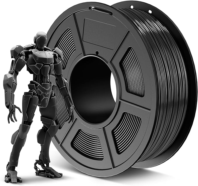 SUNLU ABS Filament 1.75mm,Black,1kg | 3D Printer Filament,Highly Resistant Durable,Heat Resistance,Excellent Toughness,For 99% FDM 3D Printers.