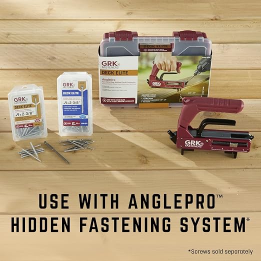 GRK Fasteners AnglePro™ Hidden Fastening Deck Tool, for Precise Decking Installation, Adjustable Board Gapping & Width, Superior Clamping Force, Compatible Deck Elite Hidden Fasteners Sold Separately