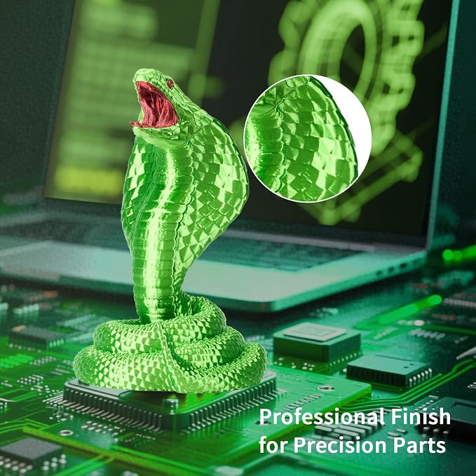 ERYONE Silk PLA Filament for 3D Printer 1.75mm +/- 0.03mm, Shiny Filament 1kg (2.1lbs)/Spool, Green Apple