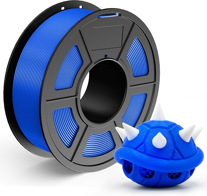 TECBEARS PLA 3D Printer Filament, PLA Filament 1.75mm, Neatly Wound 3D Printing Filament, Dimensional Accuracy +/- 0.02 mm, 1Kg Spool(2.2 lbs), Fits for Most FDM 3D Printers, PLA Blue