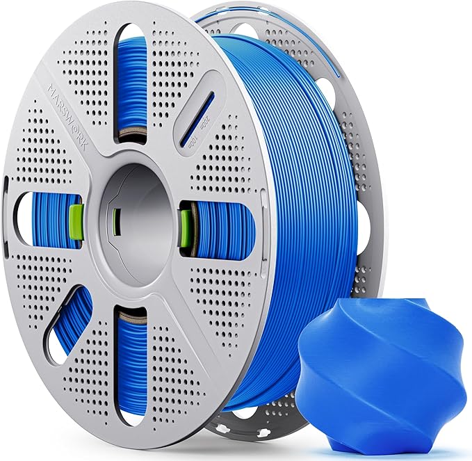 PLA Basic, Pre-Dried Filament with Quick-Swap Reusable Spool 1kg (2.2lbs), 1.75mm 3D Printing Filament, Compatible with Bambu Lab 3D Printers – Cobalt Blue