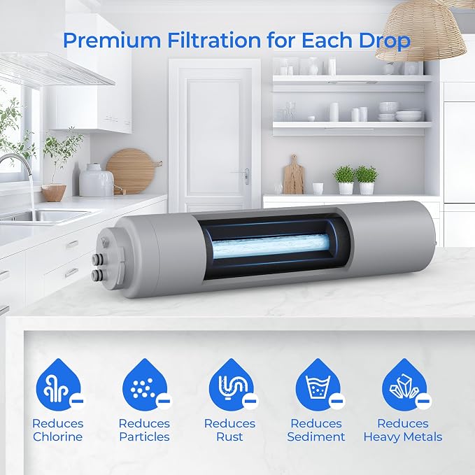 AO-MF-R Water Filter Replacement | Compatible with AO Smith AO-MF System, Basic Direct-Connect Under-Sink Water Filter AO-MF-R, 2 Pack
