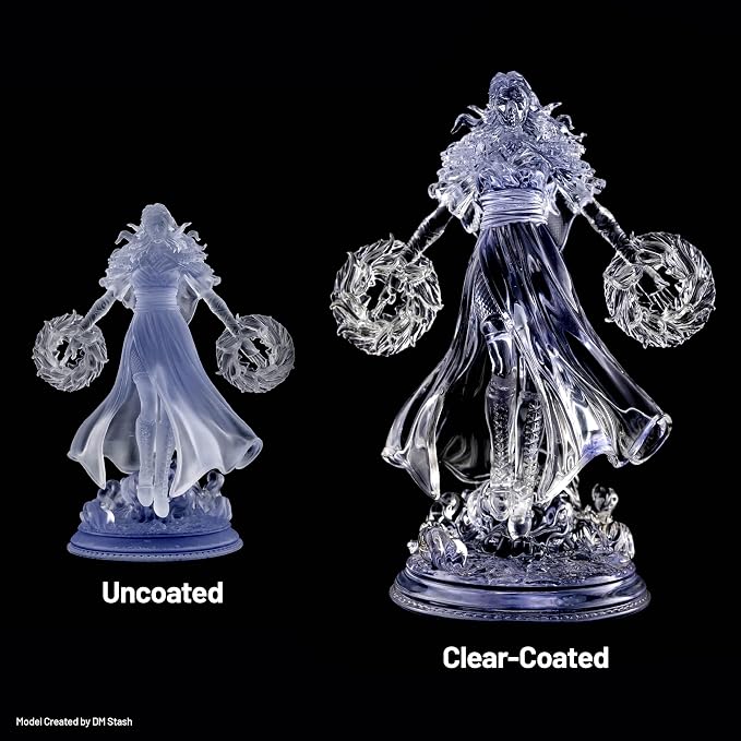 PAF10 Clear 3D Printer Resin, Resist Yellowing and Highly Transparent and Tough Resin, Compatible for Heygears Reflex RS & Reflex Series Resin 3D Printers (Clear)