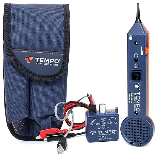 TEMPO Communications 701K-G Wire Tracer Electrical, Tone Generator and Probe Kit (701K Cable Toner)