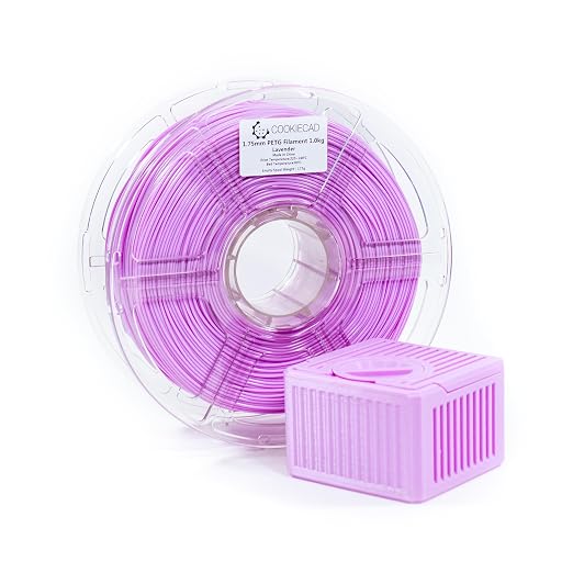 Cookiecad PETG Filament 1.75mm 1kg Purple Pastel 3D Printer Filament - Lavender PETG