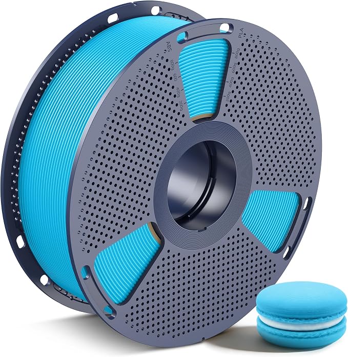 SUNLU PLA 3D Printer Filament PLA Filament 1.75mm, Neatly Wound 3D Printing Filament 1.75mm, Dimensional Accuracy +/- 0.02 mm, Fit Most FDM 3D Printers, 1kg Spool (2.2lbs),Sky Blue