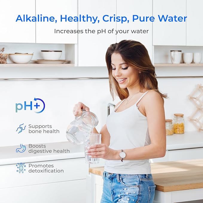 Waterdrop W90D Alkaline Gravity Water Filter, Replacement for Berkey® BB9-2® Black Filters, Purewell®, ProOne® Waterdrop Gravity Water Filter System, Up to PH 9.2, NSF/ANSI 372 Certified, 2 Pack