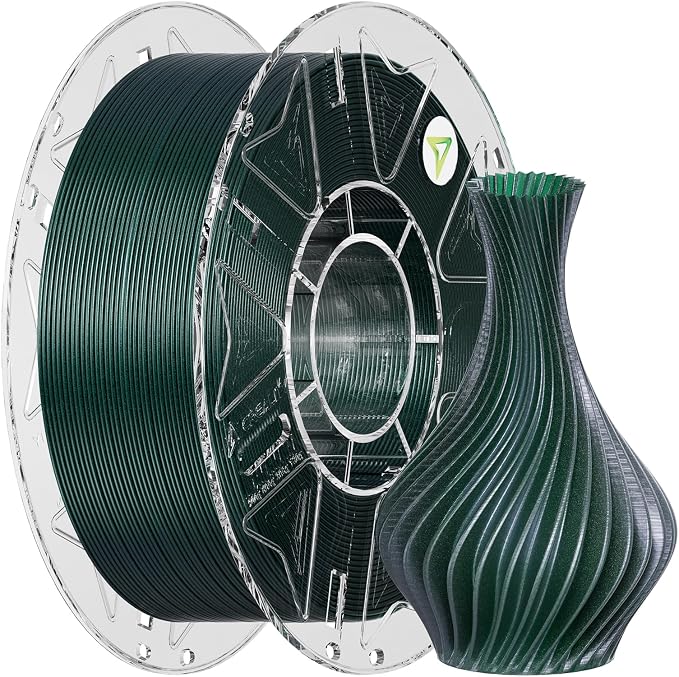 Creality Hyper PLA Galaxy Filament 1.75mm 1KG, Starry Sparkle PLA 3D Printer Filament with RFID, Designed for High Speed 30-600mm/s, Cosmic Shine for Artistic and Decorative Prints (Stardust Green)
